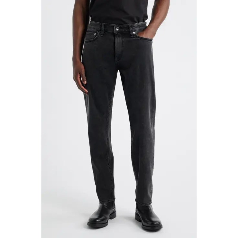 Rag & Bone Jeans Fit 2 Slim Leg Black Resin 32x27 32 Minimalist Denim Casual